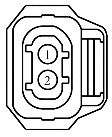 Connector End View C1141 - Fuel Injector 1 — original illustration 1, reference 4096