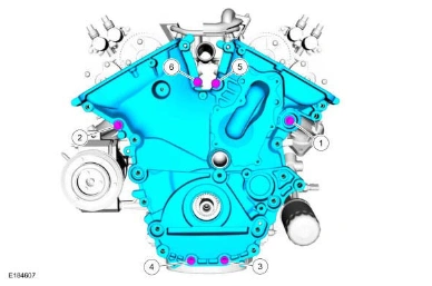 Engine Front Cover — original illustration 2, reference 5068
