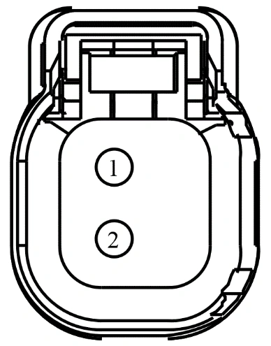 Connector End View C1181 - Fuel Injector 1 — original illustration 1, reference 4110