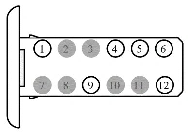 Connector End View C2123 - Front Control/Display Interface Module (Fcdim) — original illustration 1, reference 4273