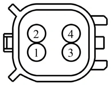 Connector End View C142 - Heated Oxygen Sensor (Ho2s) #12 — original illustration 1, reference 3729