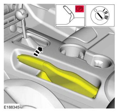 Brake Shift Interlock Actuator Manual Override — original illustration 1, reference 9098