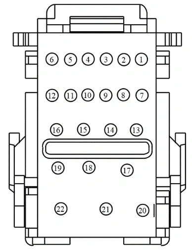 Connector End View C2280a - Body Control Module (Bcm) — original illustration 1, reference 4275