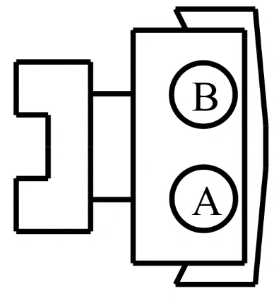 Connector End View C3215 - Front Seat Power Lumbar Assembly LH — original illustration 1, reference 4395