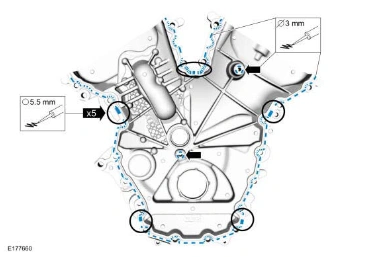 Engine Front Cover — original illustration 1, reference 5068