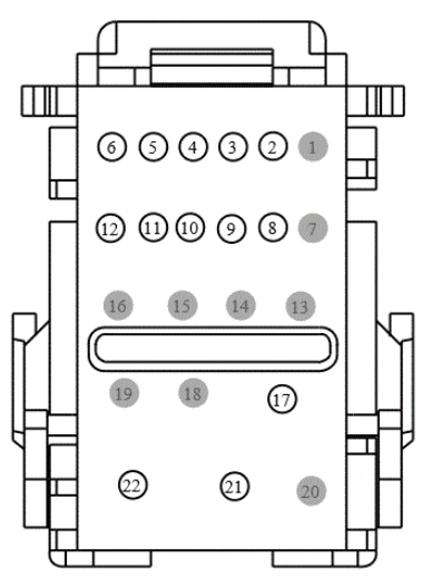 Connector End View C2280g - Body Control Module (Bcm) — original illustration 1, reference 4296