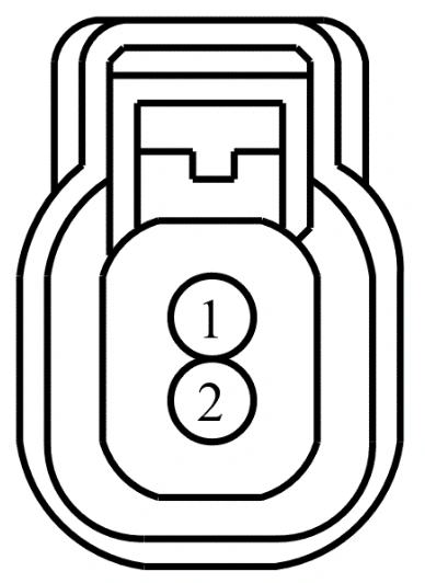 Connector End View C124 - Low Brake Fluid Warning Indicator Switch — original illustration 1, reference 3710