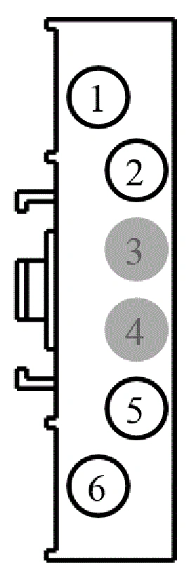 Connector End View C297 - Blower Motor Control Module — original illustration 1, reference 3861