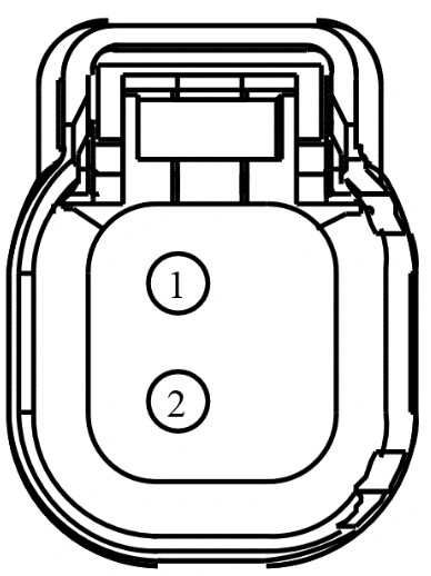 Connector End View C1185 - Fuel Injector 5 — original illustration 1, reference 4118