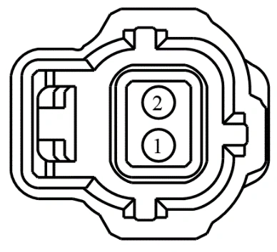 Connector End View C1750 - Daytime Running Lamp (Drl), Lf — original illustration 1, reference 4253