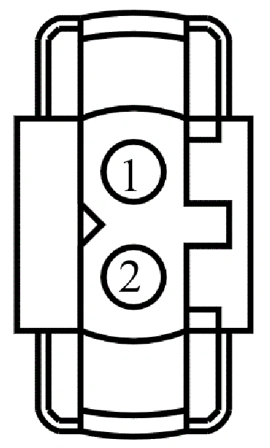 Connector End View C2360 - Deployable Steering Column — original illustration 1, reference 4310