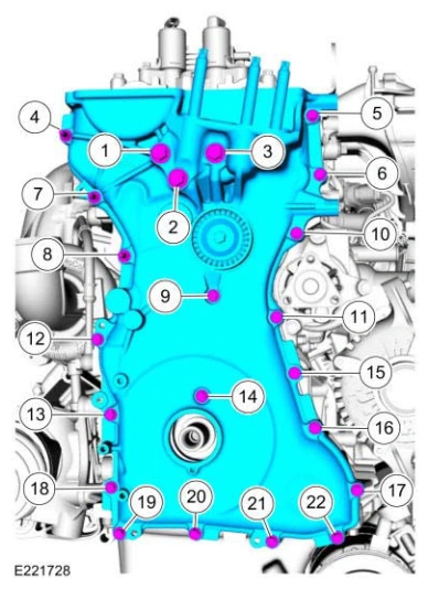 Engine Front Cover — original illustration 2, reference 4639