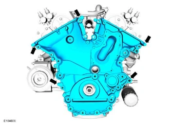 Engine Front Cover — original illustration 3, reference 5064