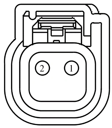 Connector End View C127 - Hood Switch — original illustration 1, reference 3715