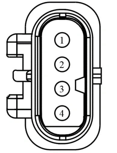 Connector End View C1917 - Heated Oxygen Sensor (Ho2s) #12 — original illustration 1, reference 4262