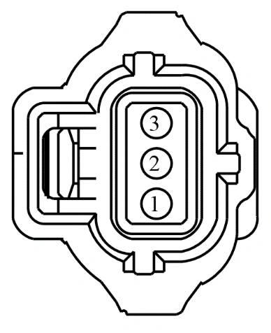Connector End View C102b - Generator — original illustration 1, reference 3697
