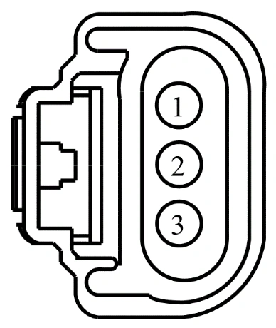 Connector End View C1609 - Brake Vacuum Switch — original illustration 1, reference 4211