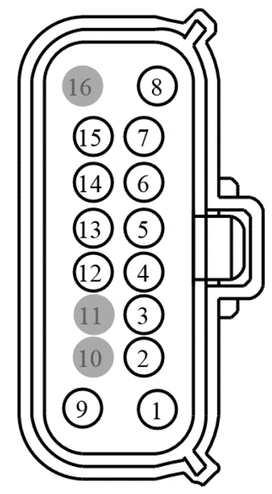 Connector End View C339 - Inline — original illustration 1, reference 3901