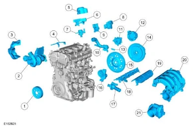 Engine Component View — original illustration 1, reference 4567