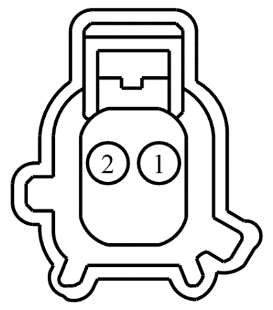 Connector End View C567 - Driver Door Side Impact Sensor — original illustration 1, reference 3993