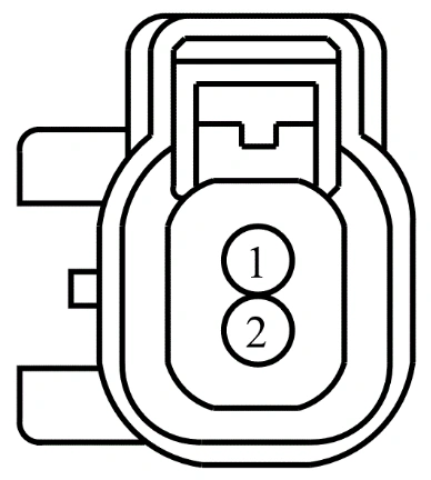 Connector End View C160 - Front Wheel Speed Sensor RH — original illustration 1, reference 3739