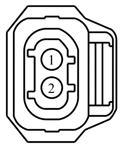 Connector End View C1143 - Fuel Injector 3 — original illustration 1, reference 4100