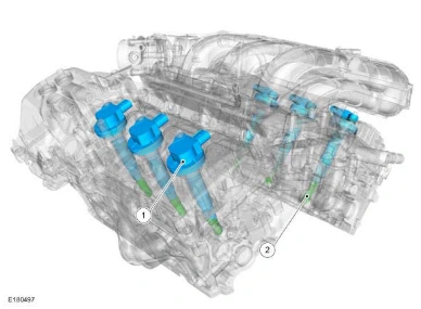 Engine Ignition - Component Location — original illustration 1, reference 7372