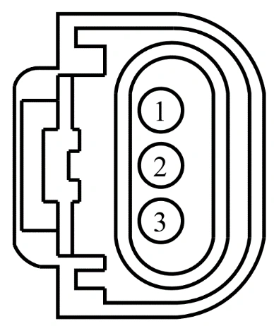 Connector End View C1645 - Generator Current Sensor — original illustration 1, reference 4230