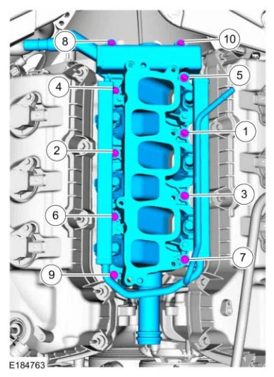Lower Intake Manifold — original illustration 2, reference 5107