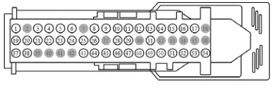 Connector End View C2383 - SYNC Module [Apim] — original illustration 1, reference 4316