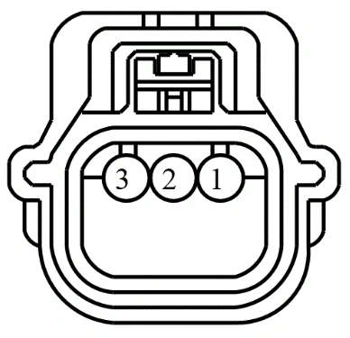 Connector End View C4009 - Rear Outer Parking Aid Sensor LH — original illustration 1, reference 4432