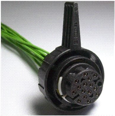 Connector End View C1582 - Proximity Warning Radar Unit — original illustration 1, reference 4189