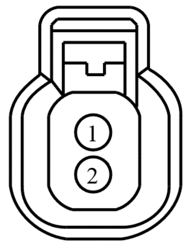 Connector End View C182 - Fuel Injector 2 — original illustration 1, reference 3767