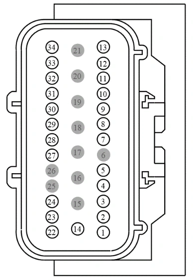 Connector End View C1046 - Inline — original illustration 2, reference 4070