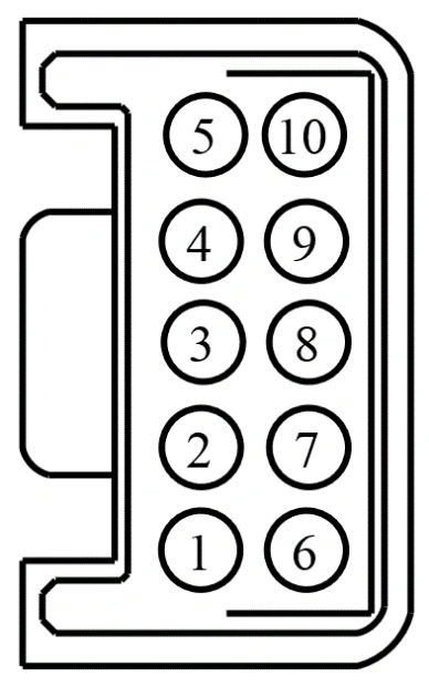 Connector End View C265 - Inline — original illustration 1, reference 3846