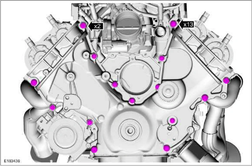 Engine Front Cover — original illustration 2, reference 212