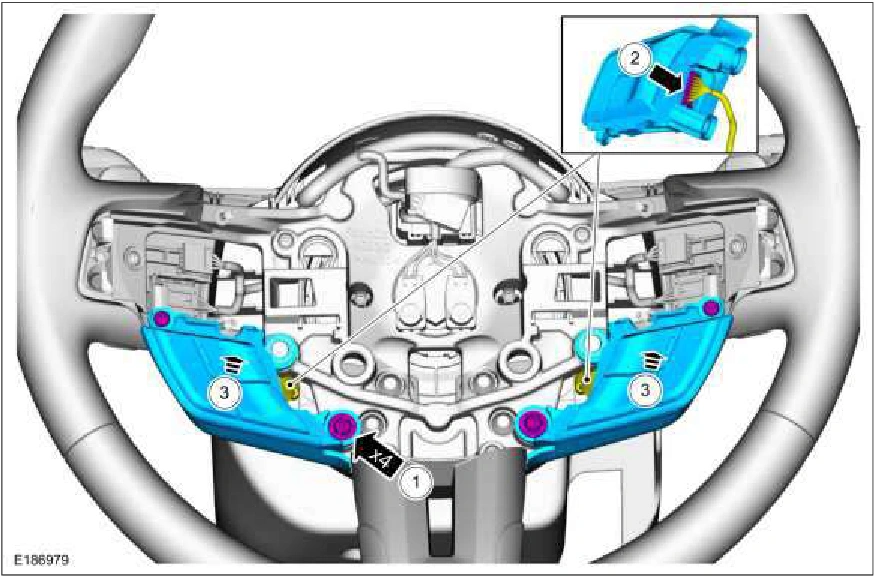 Steering Wheel Multifunction Switch — original illustration 2, reference 3410