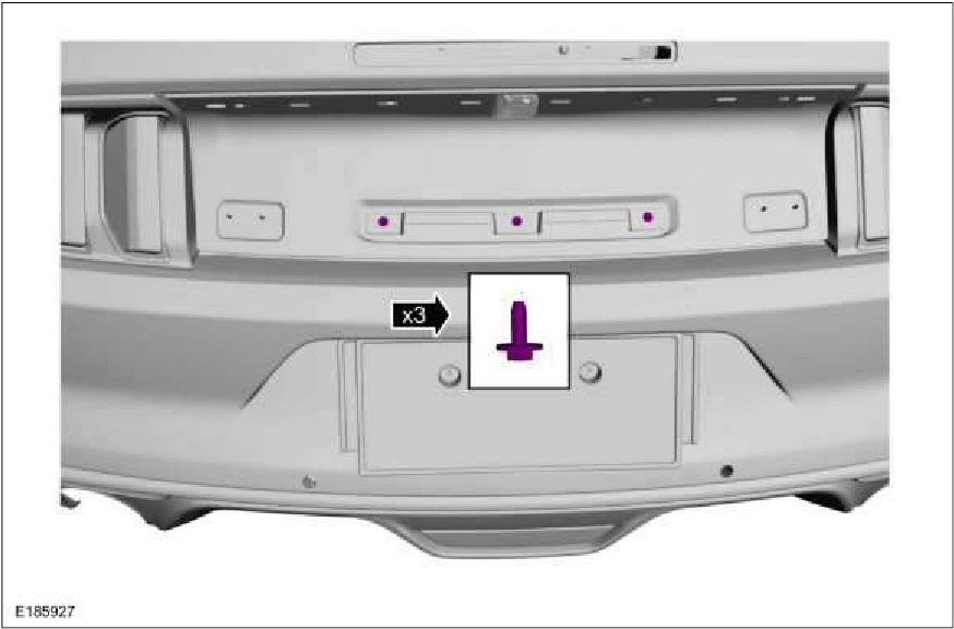 Luggage Compartment Lid Moulding — original illustration 2, reference 886
