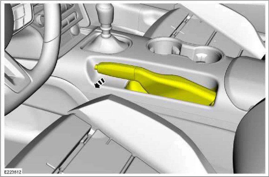 Parking Brake Cable Adjustment - Vehicles With: SVT Performance Package — original illustration 2, reference 2873