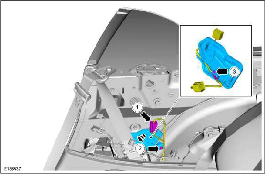 Rear Quarter Window Glass Adjustment - Convertible — original illustration 2, reference 1276