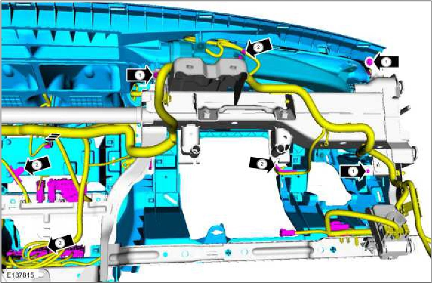 Instrument Panel Upper Section — original illustration 1, reference 1353