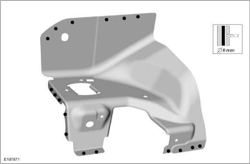 Front Side Member and Fender Apron Panel LH — original illustration 1, reference 2258