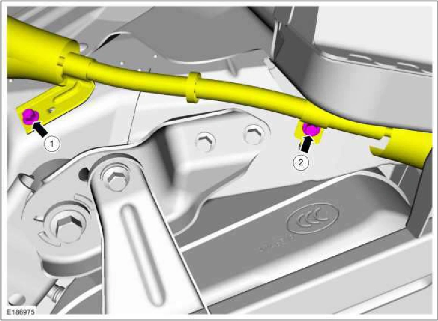 Parking Brake Cable RH - Vehicles With: SVT Performance Package — original illustration 1, reference 2893
