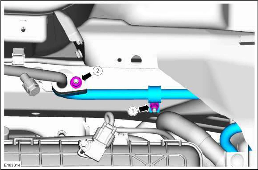 Evaporator Outlet Line - 3.7L Duratec (227kW/301PS) — original illustration 1, reference 3786