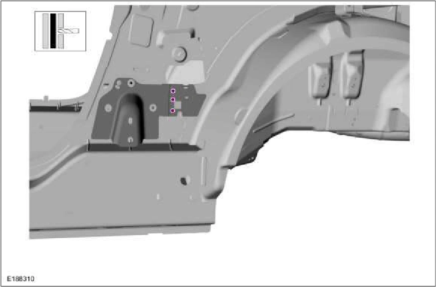 B-Pillar and Reinforcement - Convertible — original illustration 1, reference 2307