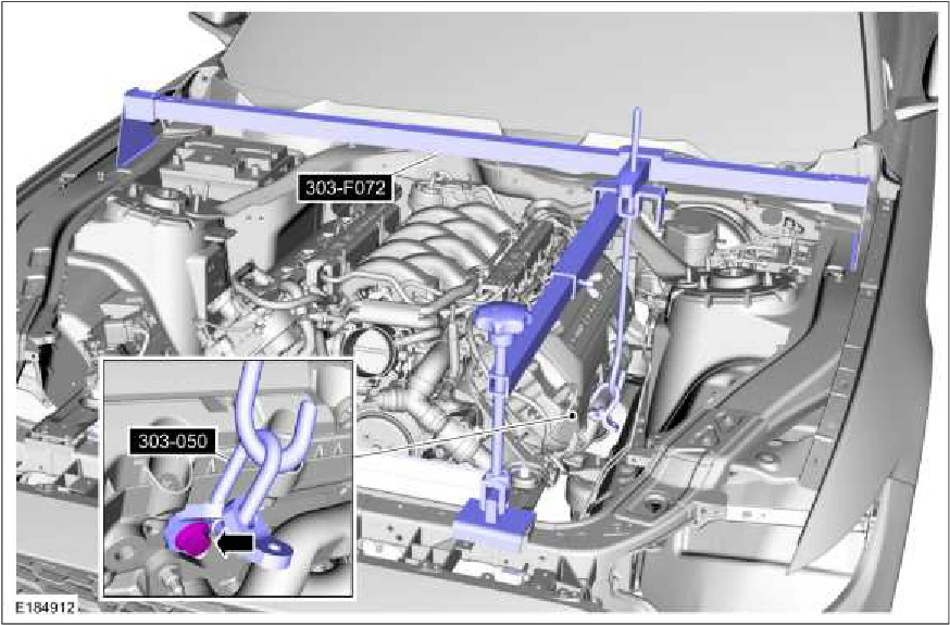 Engine Mount LH — original illustration 2, reference 232