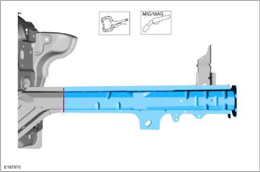 Front Side Member and Fender Apron Panel LH — original illustration 1, reference 2257