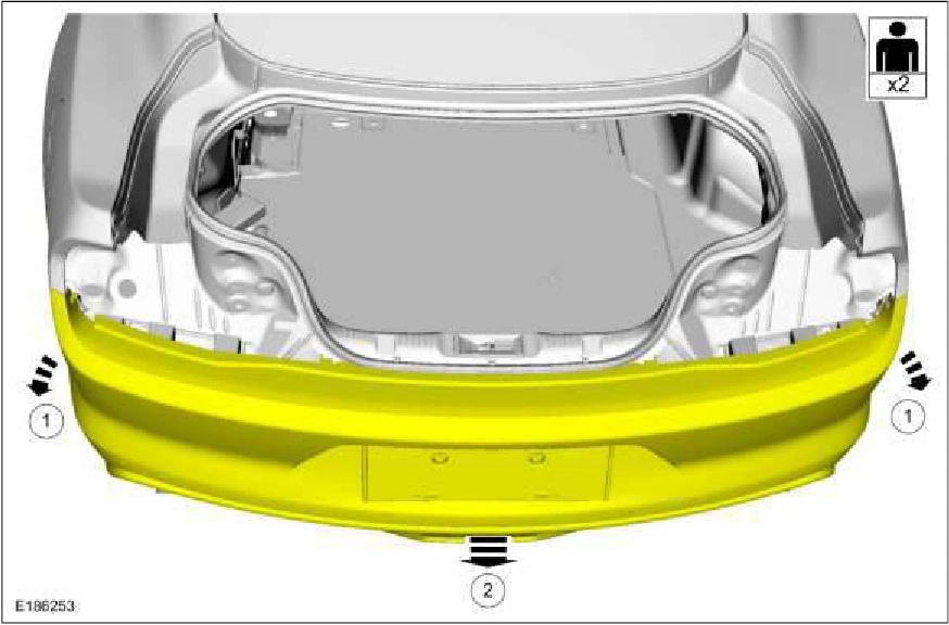 Rear Bumper Cover — original illustration 2, reference 1682