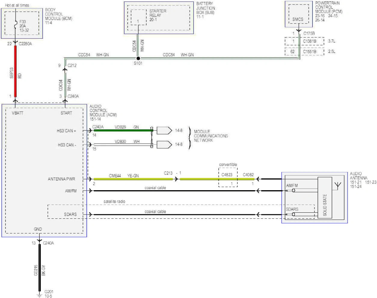 Wiring — original illustration 1, reference 6527