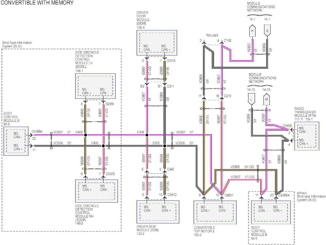 Wiring — original illustration 1, reference 6307